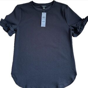 ANN TAYLOR Ruffle Short Sleeve Top- Wears like an XS